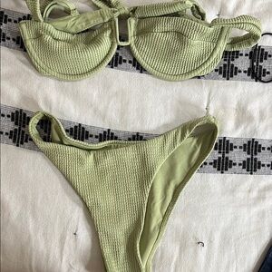 Monday Swimwear Olive Bikini Set